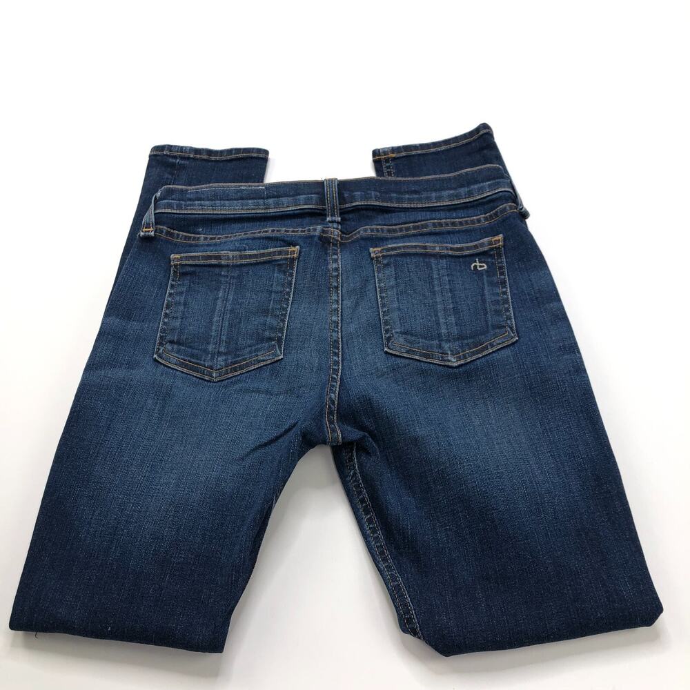 Rag & Bone Capri 26 (Fits 28W 27L) Low Rise Denim Distressed Jeans